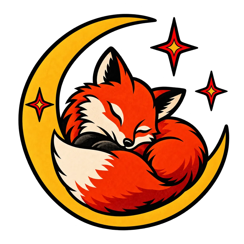 The fox with no background, on a transparency checkerboard